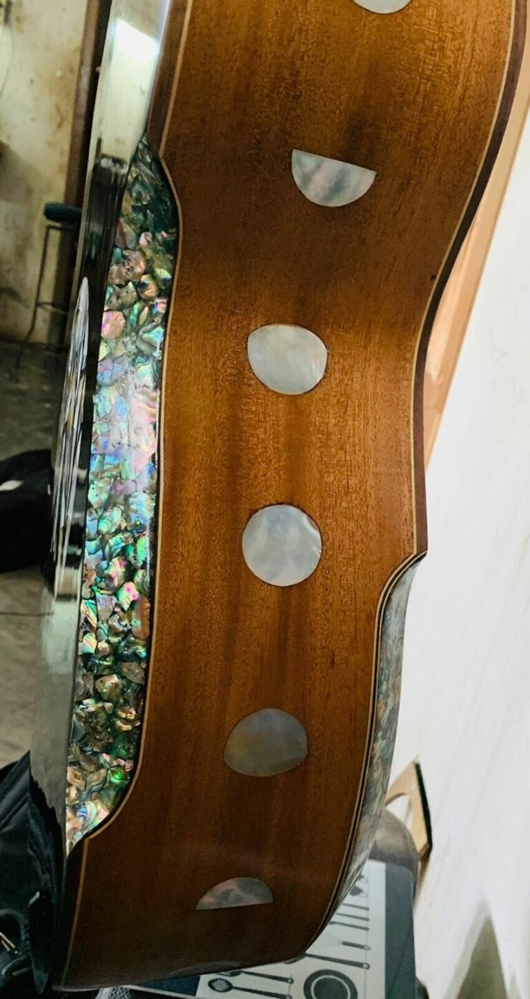 Blueberry Handmade Acoustic Bass Guitar Wolf Built to Order 90Day