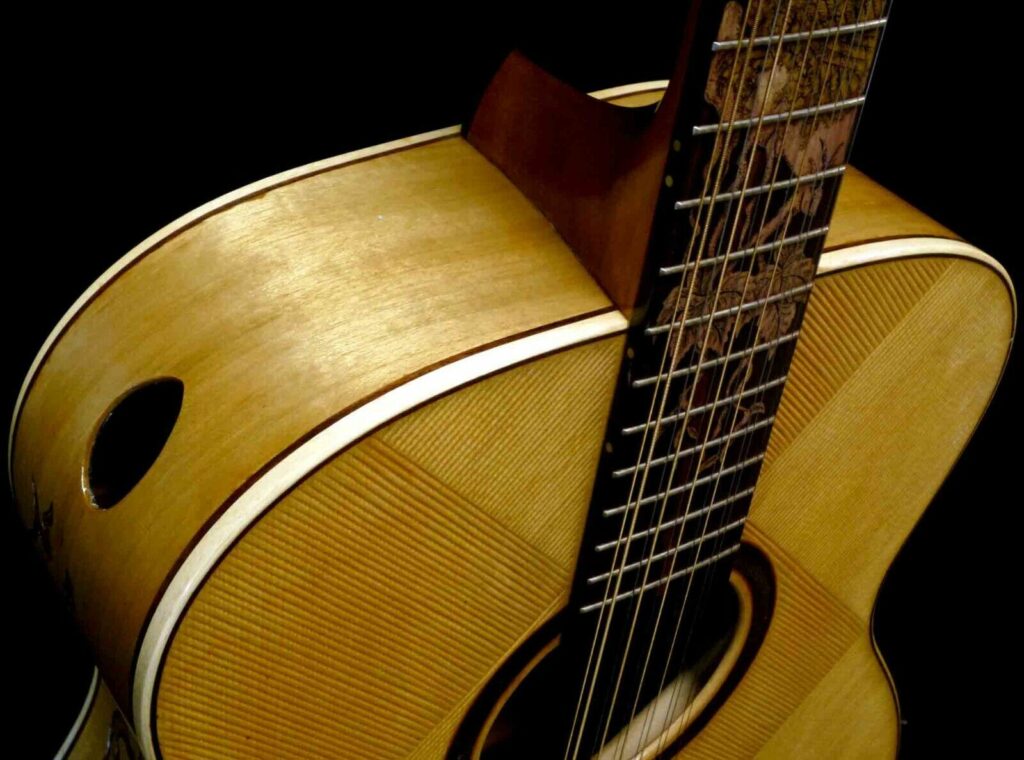 Blueberry Handmade Twelve String Guitar Jumbo Eagle Built to Order 90Days Blueberry Guitars