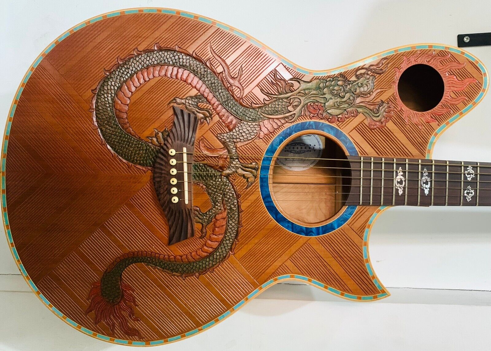 Blueberry Handmade Classical Guitar Nylon String Guitar Flower Built to  Order - Blueberry Guitars