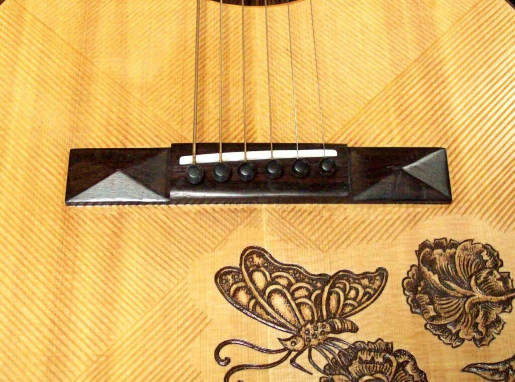 Blueberry Handmade Acoustic Guitar Parlor Size Built to Order in 80