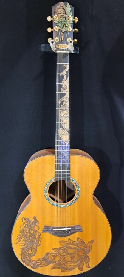 Blueberry New In Stock Handmade Acoustic Guitar Grand Concert Blueberry Guitars 6211